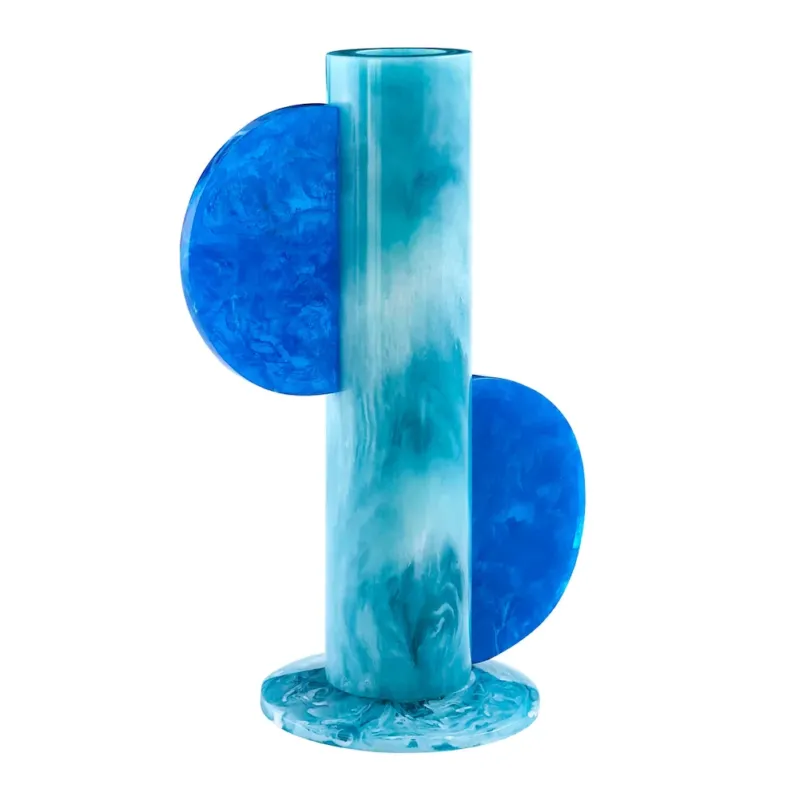 MUSTIQUE CYLINDER VASE türkis/blau