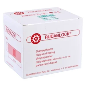 Noba Rudablock Dialysepflaster 2,5 cm x 8,5 cm weiß steril 100 Stück