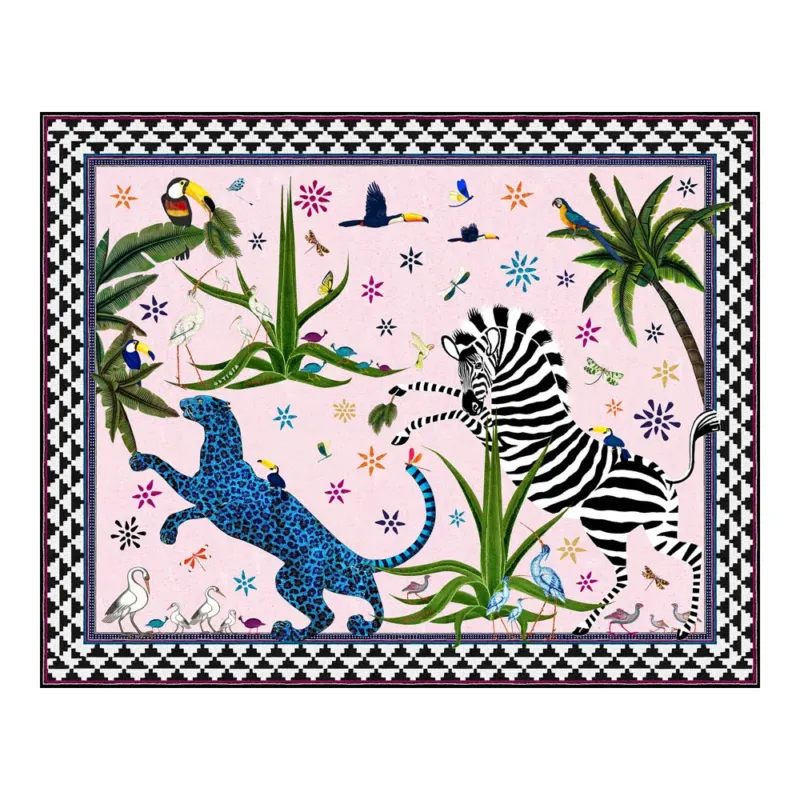Pareo mit Motiv Flora und Fauna