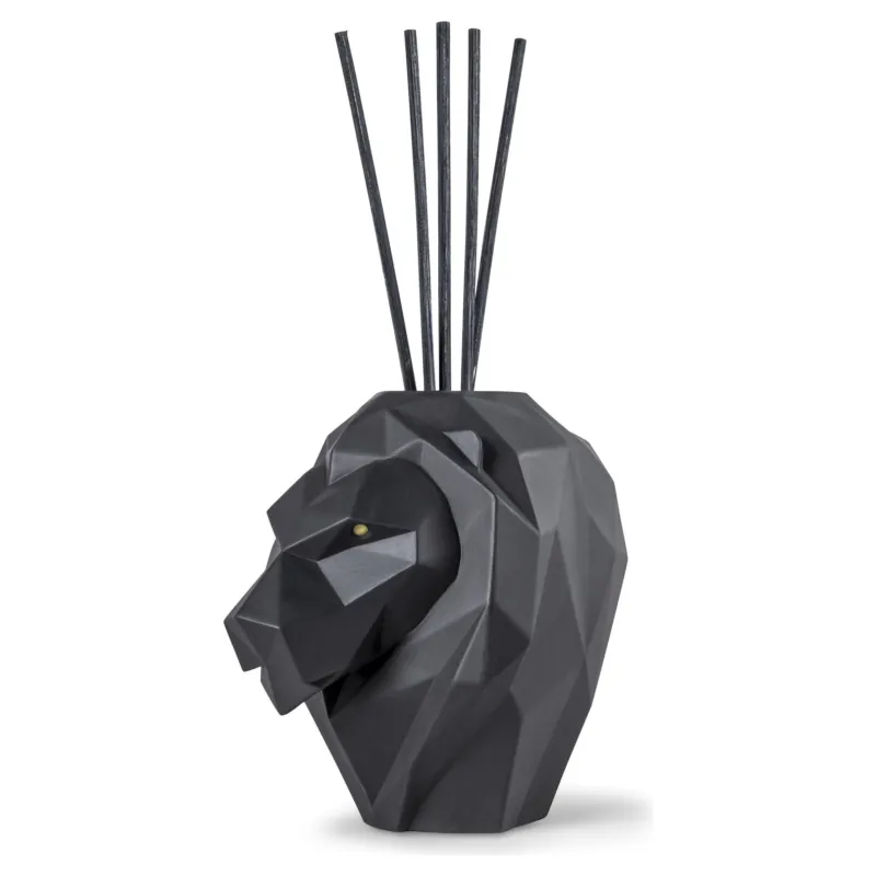 Duftdiffusor LION Parfümdiffuser mit Löwenkopf aus mattem Porzellan