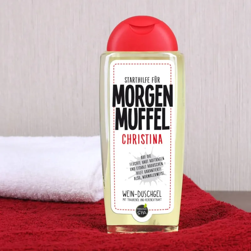 Morgenmuffel Duschgel mit Name