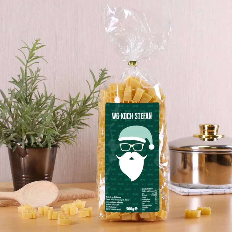 Geschenk Nudeln für Männer zu Weihnachten