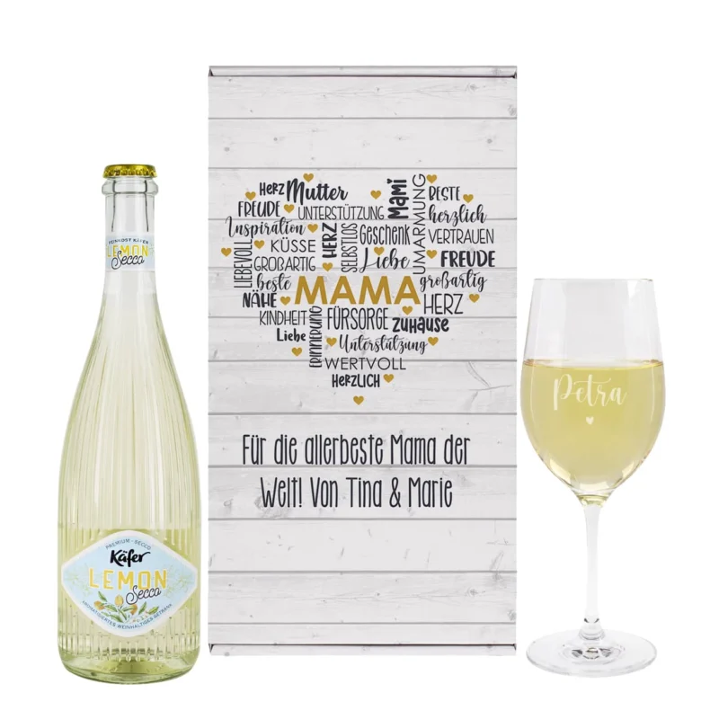 Geschenkset zum Muttertag mit Name und Text personalisiert