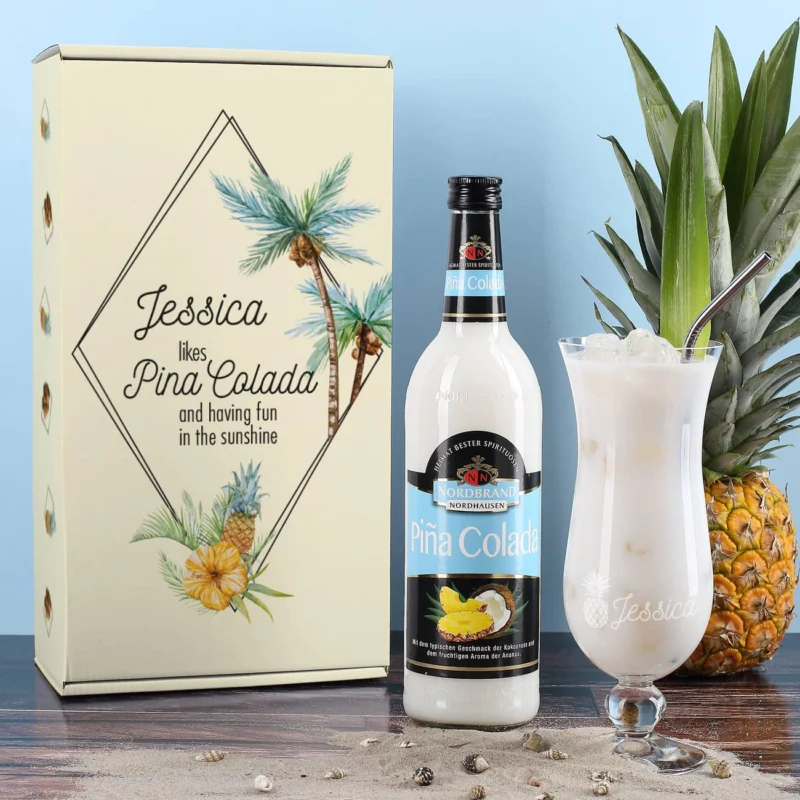 Cocktail Set mit Geschenkverpackung, Flasche und Glas