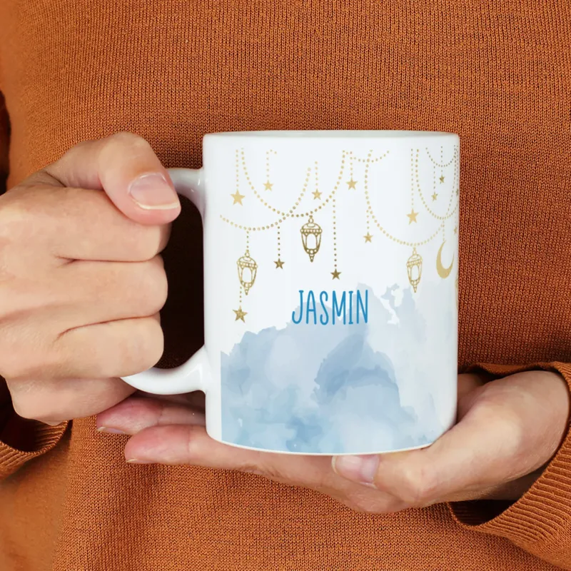 Personalisierte Tasse – Ramadan Geschenk mit Laternen & Mondsichel