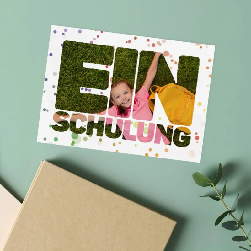 Einladungskarte zur Einschulung