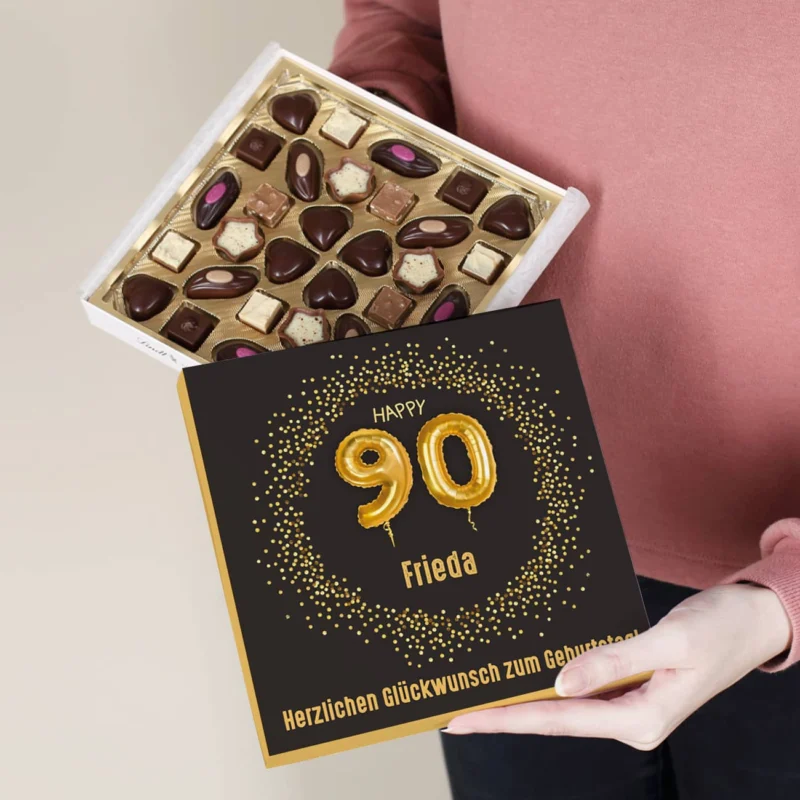 Alkoholfreie Lindt Pralinen zum 90. Geburtstag