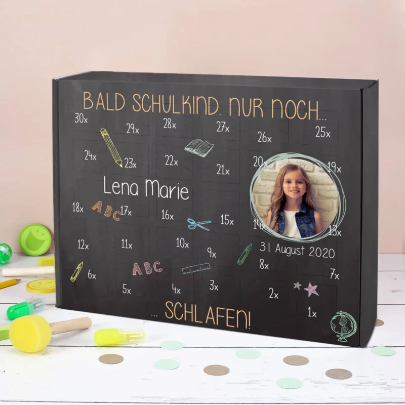 Countdown Kalender zur Einschulung