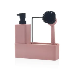 Plain Liquid Soap Dispenser Set Pink - Exporgin - Global Shopping Site