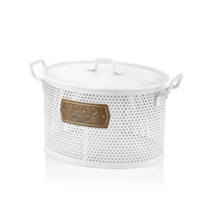 Potato & Onion Container 2 Compartments White MGL0064 - Exporgin | Global Shopping Site