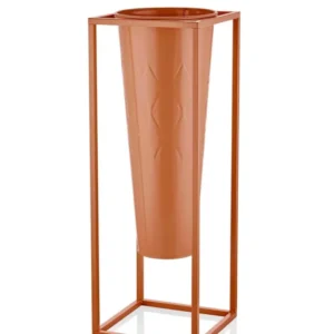Prism Vase & Flowerpot Terracotta 80x30x30 cm - Exporgin - Global Shopping Site