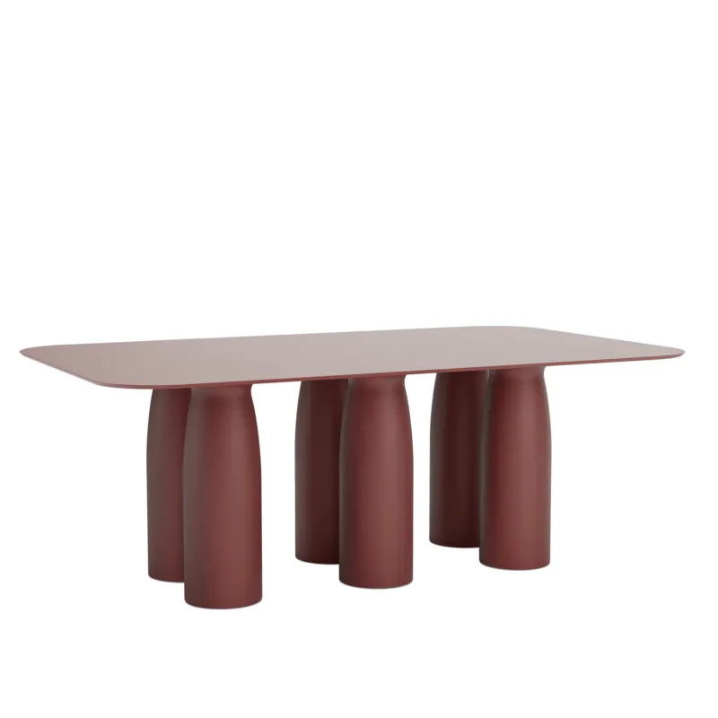 Esstisch TOTO 200 × 120 cm der Marke Qeeboo in Indian Red