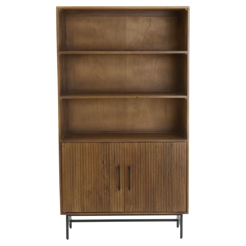 Dunkelbrauner Mangoholz-Schrank 'DUBAKU' von Light & Living"