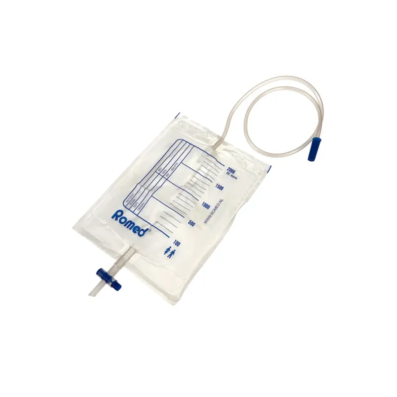 Romed Urinbeutel 2 Liter mit Ventil und T-Ablass UB2LSTTV 1