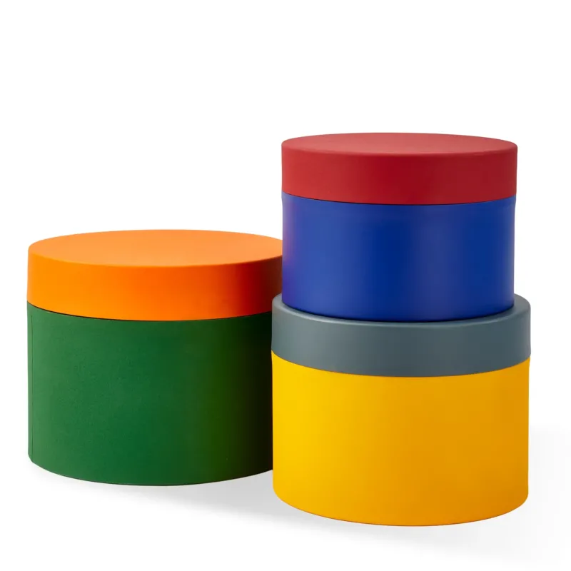 Round Metal Caps and Jars – Aufbewahrungsdosen Set aus Metall in Multicolor (3er-Set)