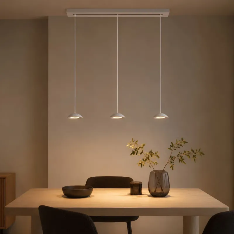 s.luce Santa Air LED Esszimmer-Pendelleuchte 3-flammig 120cm