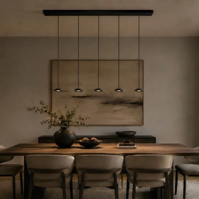 s.luce Santa Air LED Esstisch-Hängeleuchte 5-flammig 160cm