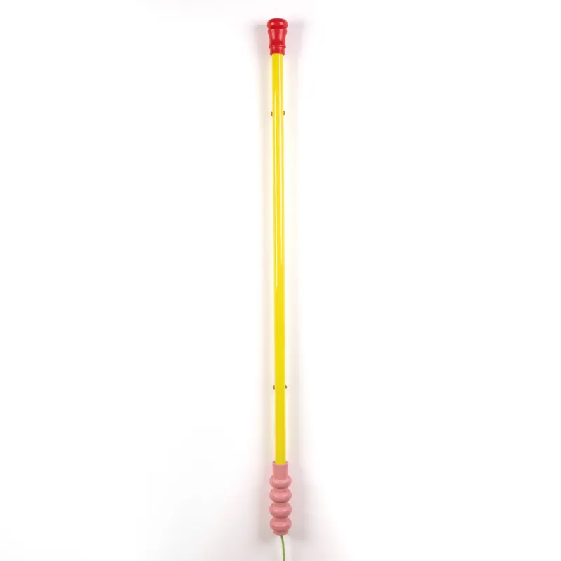Seletti SUPERLINEA GELB LED-Leuchte in Gelb mit roten Enden