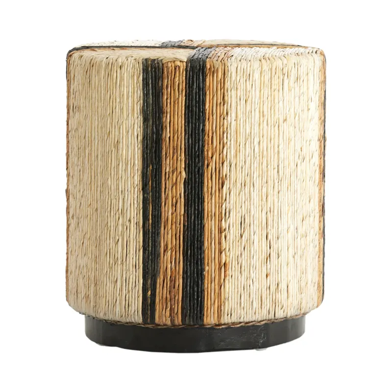 Ökologischer Sitzpouf "YUTURI" von Light & Living in Braun