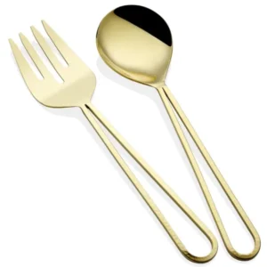 Stillo Salad Serving Set, 2 Pieces – Elegant and Durable Kitchen Utensils - Exporgin - Global Shopping Site