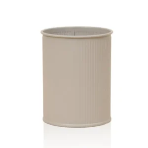 Stripe Countertop Spoon Holder Beige 13x11 cm - Exporgin | Türkiye Comes to You