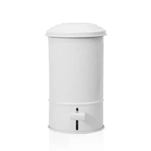 Stripe Kitchen and Bathroom Trash Can White 5 Lt - Exporgin | Türkiye Comes to You