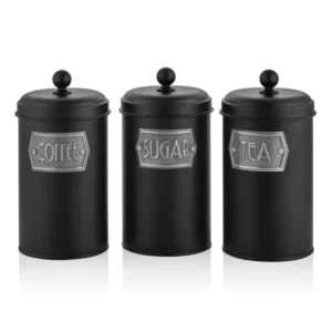 The Mia Tea Sugar Coffee Jar Black 1.20L (40.58 fl oz) MGL0019 - Exporgin | Global Shopping Site