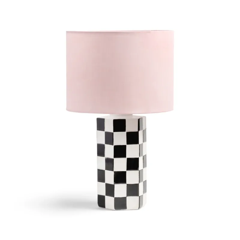 &k Amsterdam Tischleuchte „Check Black“