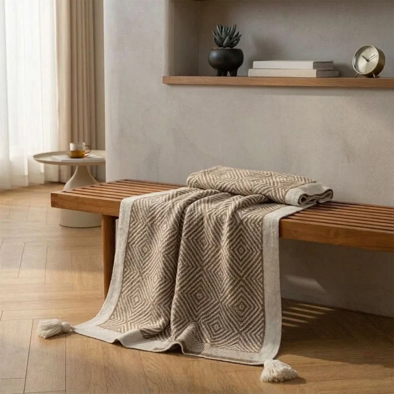 GEONEST – Nordic Shawl Blanket for Cozy Everyday Style