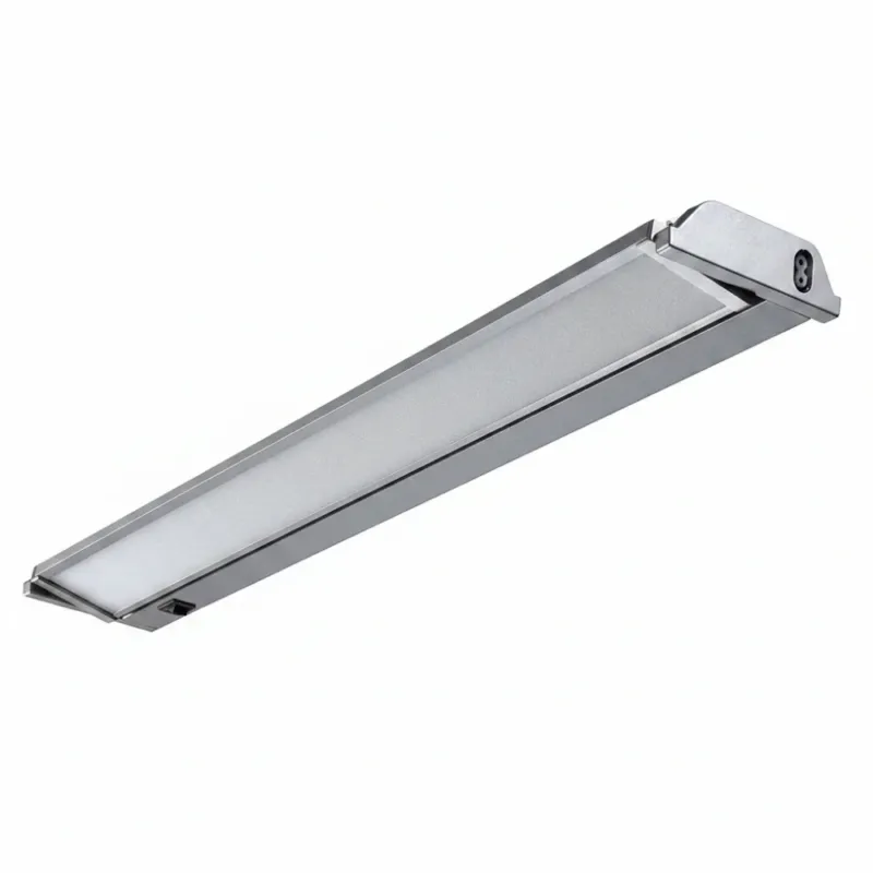 LED Möbelleuchte aus Aluminium mit verstellbarem Leuchtenkopf und integriertem Kippschalter