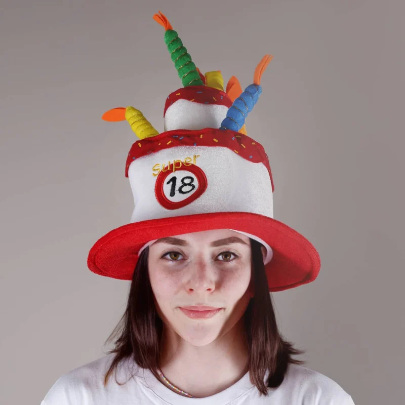 Geburtstagshut zum 18. Geburtstag