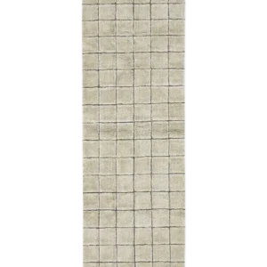 WOOL RUNNER RUG MOSAIC SANDSTONE