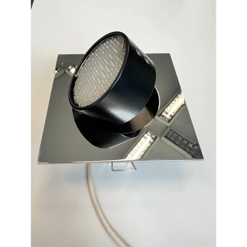Mawa - Einbaustrahler Wittenberg 1-flammig eckig halogen mit Wabenraster chrom inkl. Trafo
