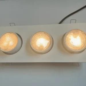 Mawa - Einbaustrahler Wittenberg 3-flammig Halogen weiß mit Wabenraster