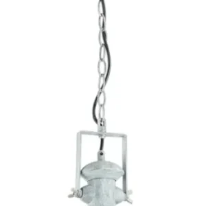 Industrie Retro Pendelleuchte York antik weiß – Pendelleuchte